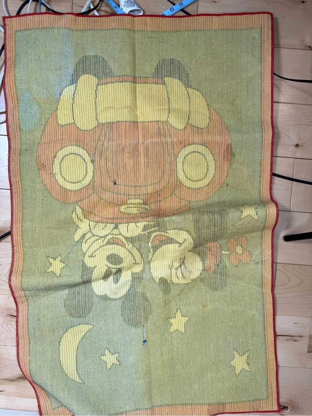 Mickey & Minnie Cartoon Car Kids Rug